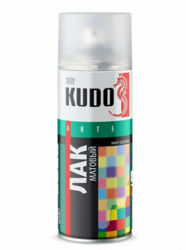 Лак Аэрозоль KUDO №9004 акрил мат 520мл